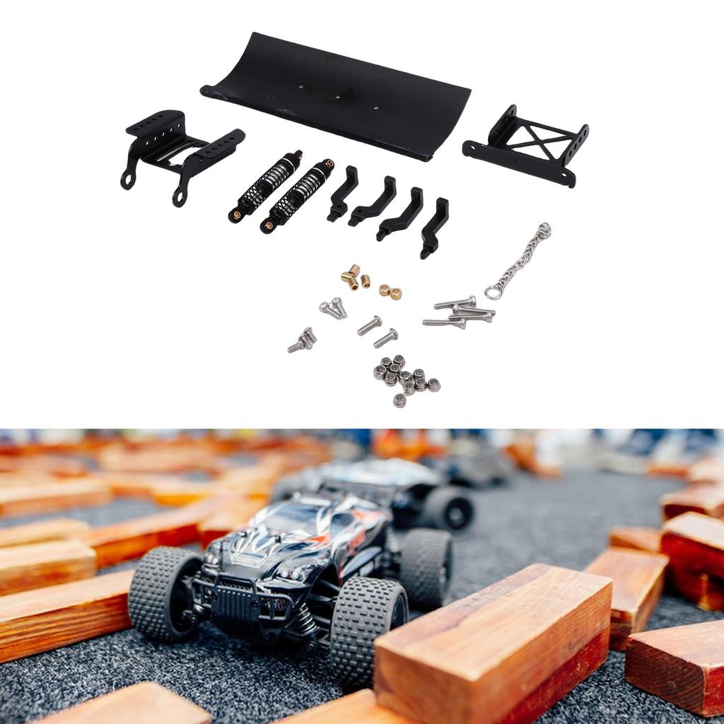 1Celsius18 RC Metal Snow Plow Replacement for RC Crawler Car Snow Shovel Alloy Shock Absorption