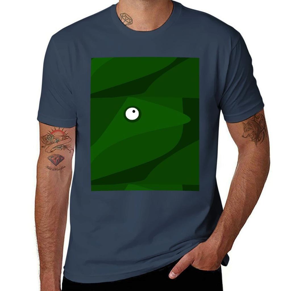 Cute Funny Green Forest Lizard Minimalist Design Tshirt Summer Fashion Casual Tee Shirt Tshirt