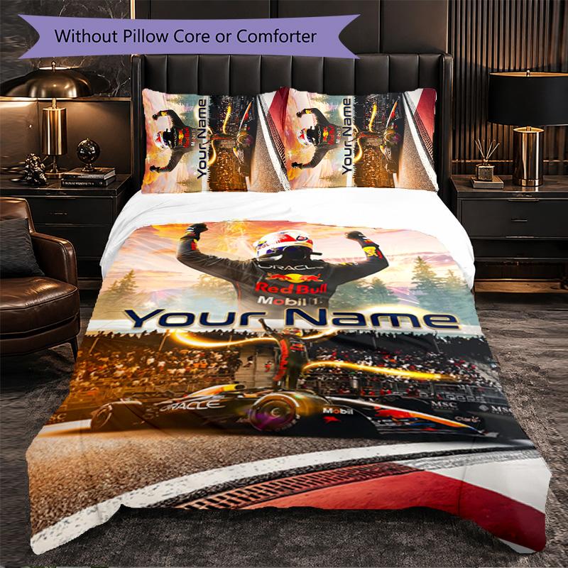 Max Verstappen Customized Name Text Bedding