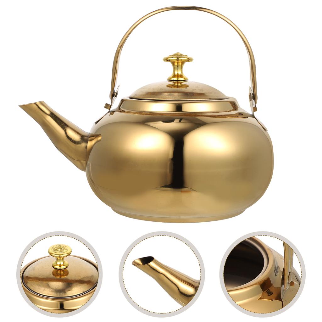 Stainless Steel Exquisite Pot Teapot Daily Use Kettle Stovetop -resistant Convenient