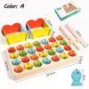 Toys Toys Wooden Montessori Magnetic Fishing Learning Alphanumeric Colors Matching Sorting Interactive Game Early Education Kids