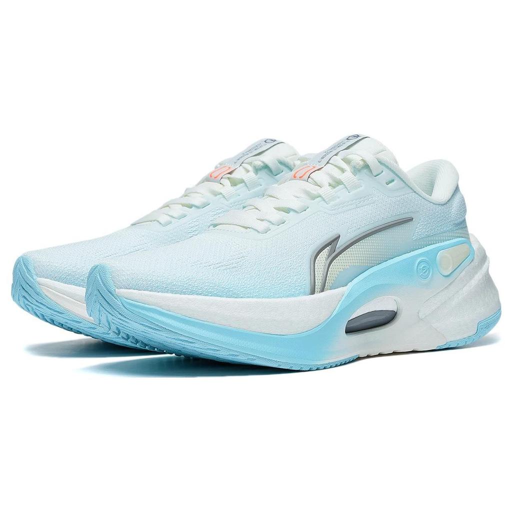 LiNing Fierce Steed 7 V2 Lightweight Durable Low-Top Running Shoes Women Sneaker White Blue ARZT008-2