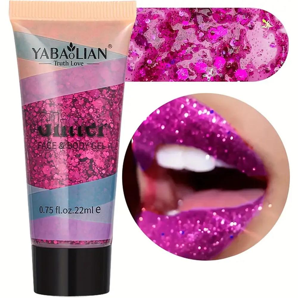 

Гель с блестками для тела «Русалка» - Стойкий блеск для карнавала, вечеринок, фестиваля и сценических выступлений - Отлично подходит для девочек