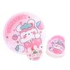 1PCS Cute Folding Fan with Reflective Board Cartoon Portable Fan Small Fan Student Mini Fabric Group Fan Folding Fan
