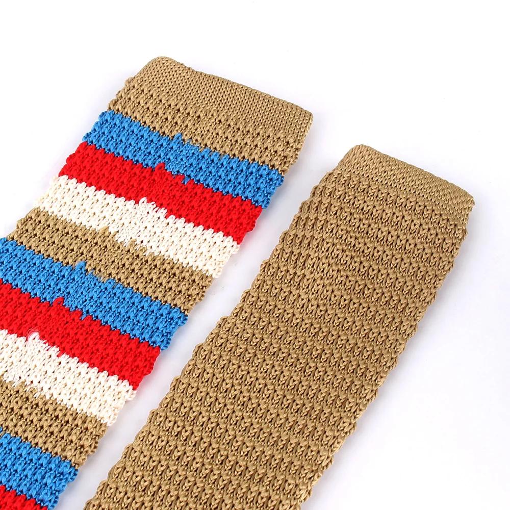 Nowe Dzianinowe Krawaty Dla Mężczyzn Kobiet Cienki Krawat Codzienny Pasiasty Krawat Chłopca Dziewczynki Dzianinowy Krawat Prezent Pan Młody Cienkie Krawaty Na Ślub