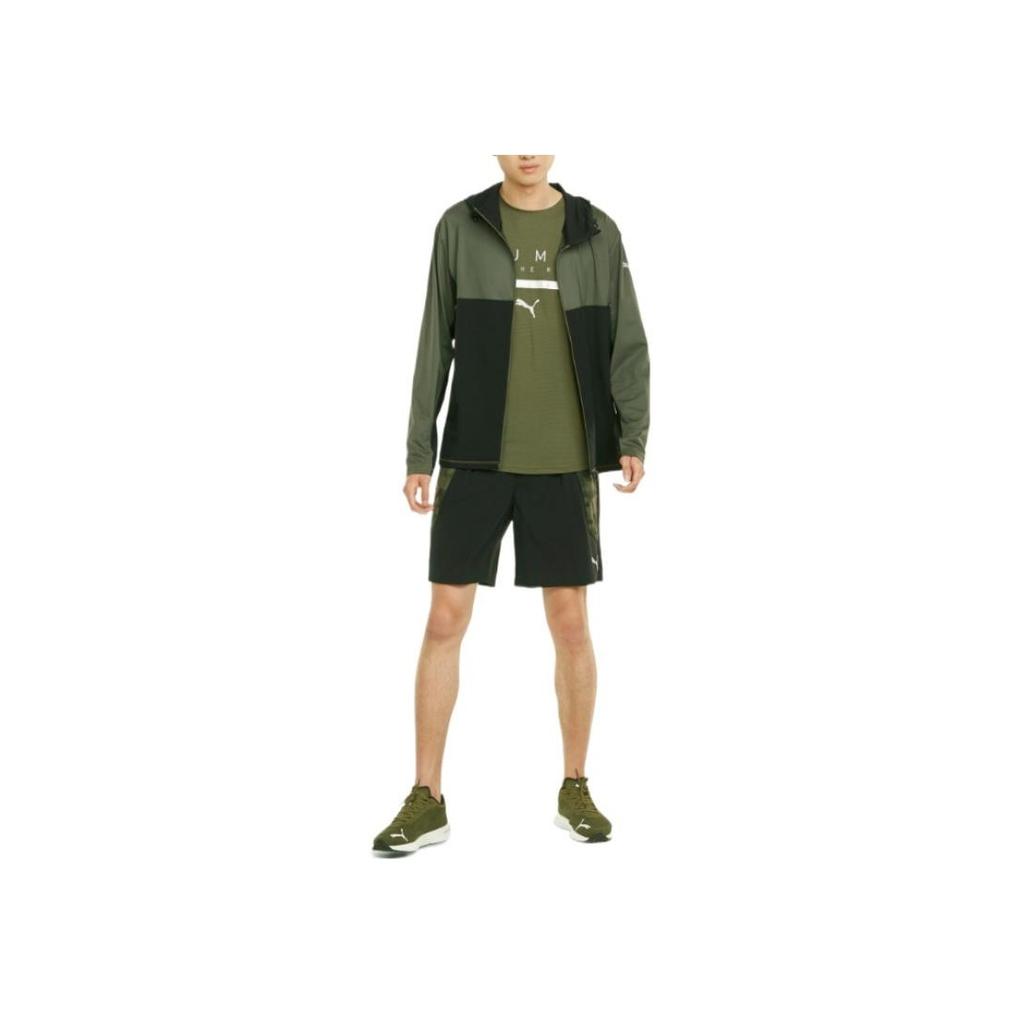 PUMA Reflective Hooded Zip-Up Jacket Men Outerwear Grape-Leaf-Green 520848-44