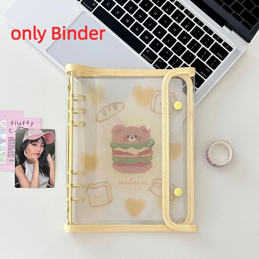Ins PP A5 Binder Cover DIY Double-Buckle Album Book Loose Leaf Small Card Booklet Photo Collect Book