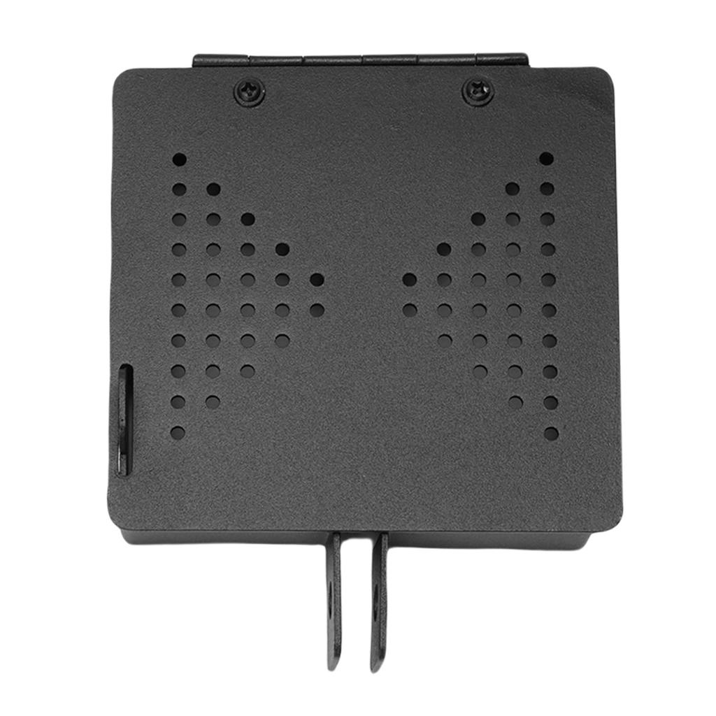 2 Set RV Bumper End Caps Iron Sewer Hose Storage Tube Caps for 4in Square Bumpers Travel Trailer Accessories black