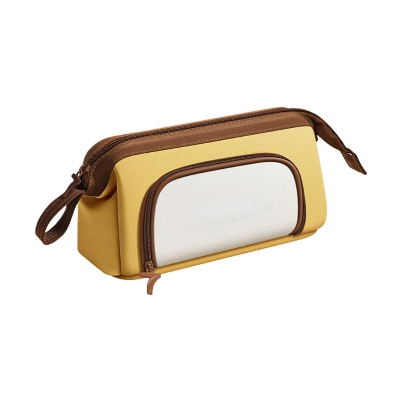 

Stationeries Storage Bag Pen Holders Box Educational School Office Gifts Pencil Case Kids Students Desktop Organizers жёлтый