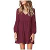 Sexy V-neck Long Sleeve Loose Dress Sexy V-neck Long Sleeve Loose Dress