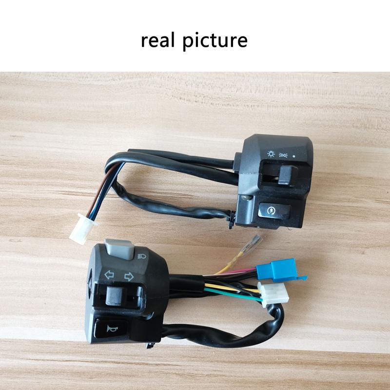 LMoDri 22mm Motorcycle Switches Motorbike Horn Button Turn Signal Lamp Light Start Handlebar Controller Switch For Yamaha