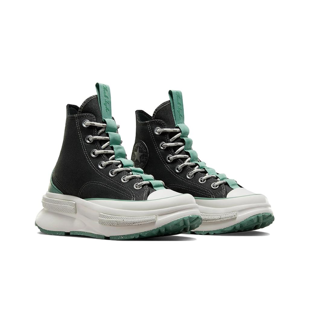 Converse Run Star Legacy Comfortable Versatile High-Top Canvas Shoes Unisex Sneakers Black Green A06496C