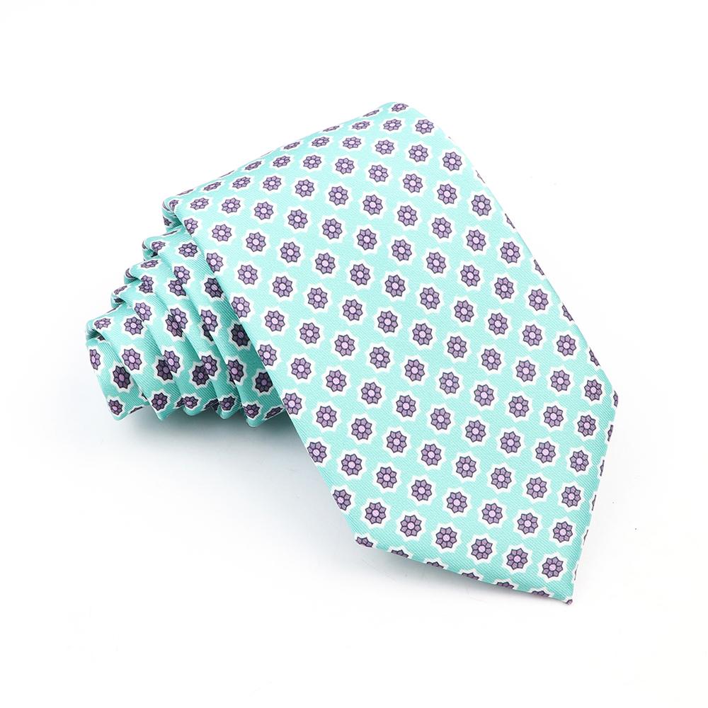 Supermjuka bohemiska sidenpolyesterslipsar för män Nyhet Design Bröllopskontor Företag Gravata tryckt slipspresent
