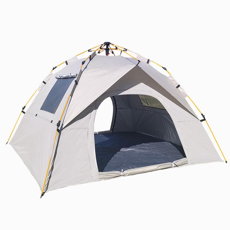 Schnell aufzubauendes Outdoor-Campingzelt für 2-4 Personen, Sonnenschutz, Einfacher Aufbau