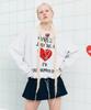ASIF CALIE Gurls Just Sweatshirt Whitemelange