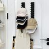 Organizador de Chapéus Montado na Parede Multicamadas Suporte Expositor para Armazenamento de Bonés de Beisebol Economia de Espaço Porta de Quarto Closet Cabide Rack para Chapéus