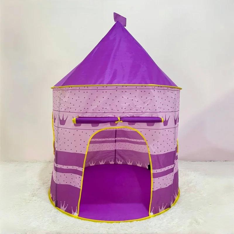 

Children s Tent Kids Play House Tents Portable Castle Kids Pink Blue Play House Outdoor Camping Toys Birthday Christmas Gifts