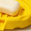 Soap Box, Cheese Shape with Removable Drain Layer, Quick Cleaning Anti-Slip Soap Holder, for Bathroom Countertop