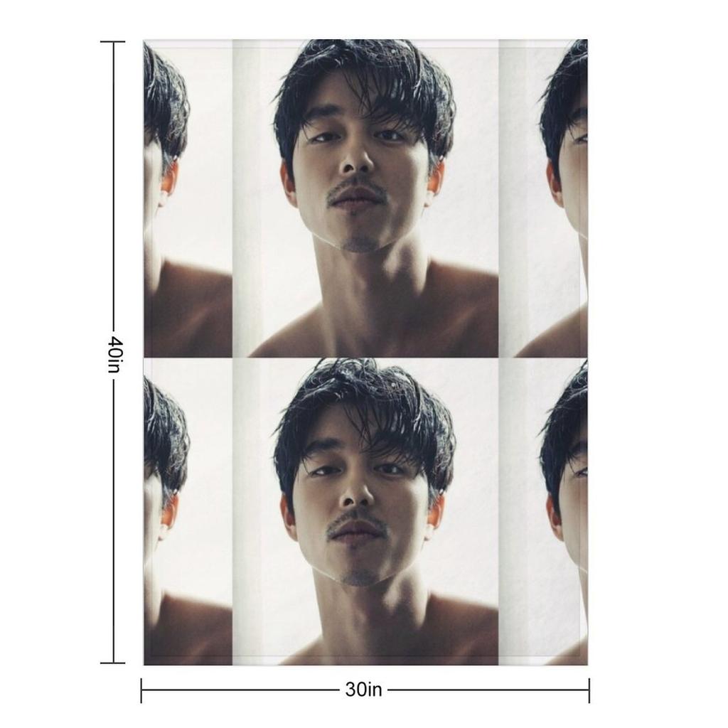 Gong Yoo hot Throw Blanket Decoratives valentine gift ideas anime Flannel Blankets