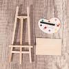 Wood Miniature Art Easel Stand Set Doll House Accessories Kids Toy For Creative Play And Learning Scene Display Decors