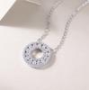 Chain Circle 925 Sterling Silver D Color VVS Clarity Design Price Moissanite Diamond Fashion Charm Necklace