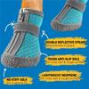 Dog Shoes for Small Dogs, Breathable Dog Boots Paw Protector for Hot Pavement Winter Snow, Dog Booties with Reflective Strips Rugged Anti-Slip Sole