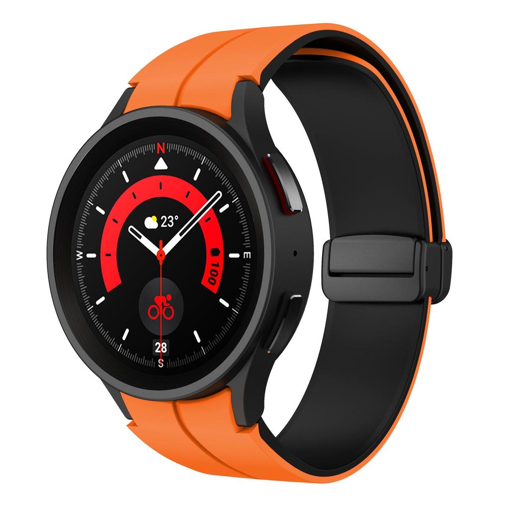 Original Strap for Samsung Watch 4 40mm 44mm 5Pro 45mm 42 46 Band Magnetic Buckle for Galaxy Watch 6 Classic 43mm 47mm Bracelet