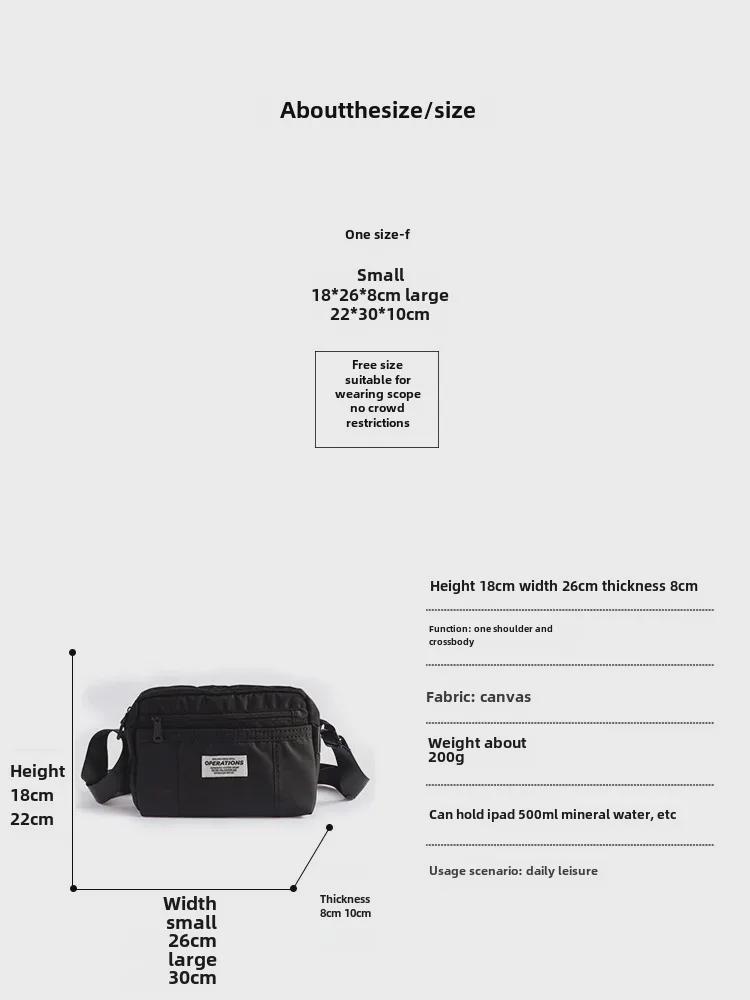 Herren Oxford Stoff Lässige Messenger Umhängetasche: Neuer Trend in der amerikanischen Street Fashion.