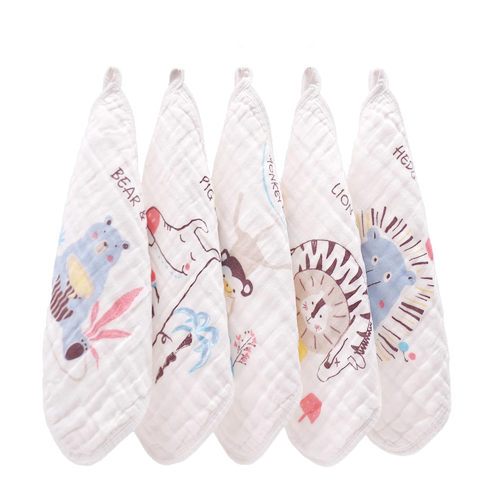 

Детская марля с набором для детской комнаты, подарок для новорожденного, носовые платки, 6 слоев, 100% хлопок, мягкие, впитывающие, быстросохнущие, петли, 30x30 см, 5, для новорожденных, для девочек,