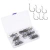 Crank Hook Fishing Hook Set Offset Easy Catch Carbon Steel Fishing Tackles for Soft Lure