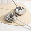 Stainless Steel Utensils Frame Self Standing Ladle Holder - Kitchen Counter Stove Spoon Spatula Organizer For Household