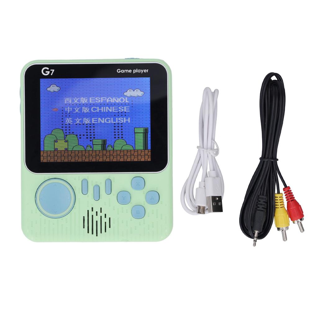 G7 Handheld Game Console Single Player Lightweight Gaming Device with 3.5in Screen Green