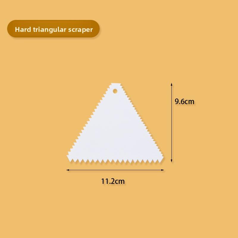 

Baking Tools: Semi-circular Plastic Scraper, Cake Cream Soft Scraper, Hard Soft Arc-shaped Scraper Triangular hard scraper