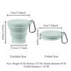 Silicone Collapsible Travel Cup, Foldable Camping Cup,Reusable Portable Drink Cup/Mug for Hiking, Outdoors, Travel