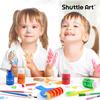 Shuttle Art Tempera Finger for Handprint and Footprint Perfect for Art or as a Gift for Preschoolers Paints, 30-Color Set, Water-Based, 60ml,