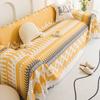 EIFLOY Bohemia Cotton Linen Sofa Towel Cover Universal with Fringes Corner Couch Slipcover Throw Blanket Furniture Protector