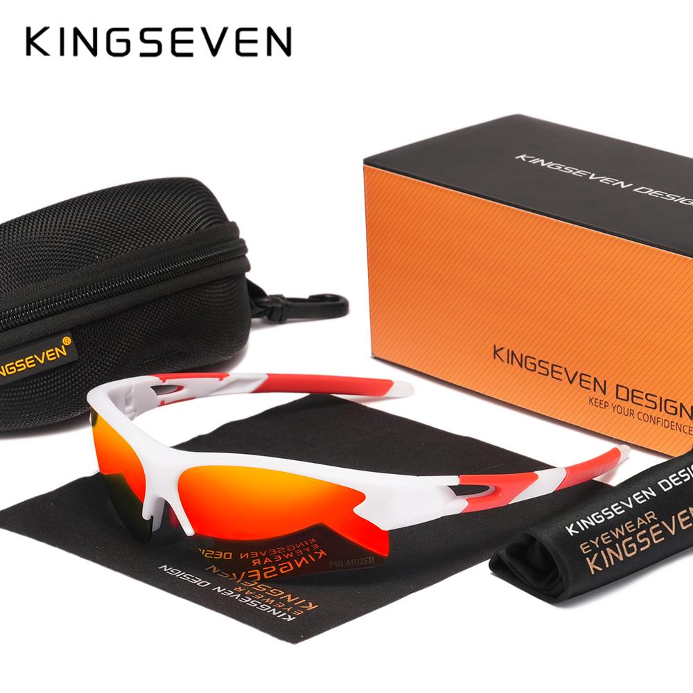 KINGSEVEN Mountain Bike Cycling Glasses Men Women MTB Sunglasses Outdoor Sports Anti-UV400 Polarized Riding Comfortable Wear