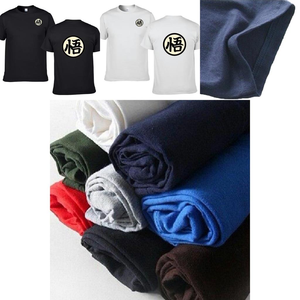 Stylish Anime Dragon Ball Super Goku Symbol Short Sleeve Cotton T-shirt For Casual Wear