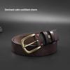 ZIPPO Men's Genuine Leather Pin Buckle Belt
