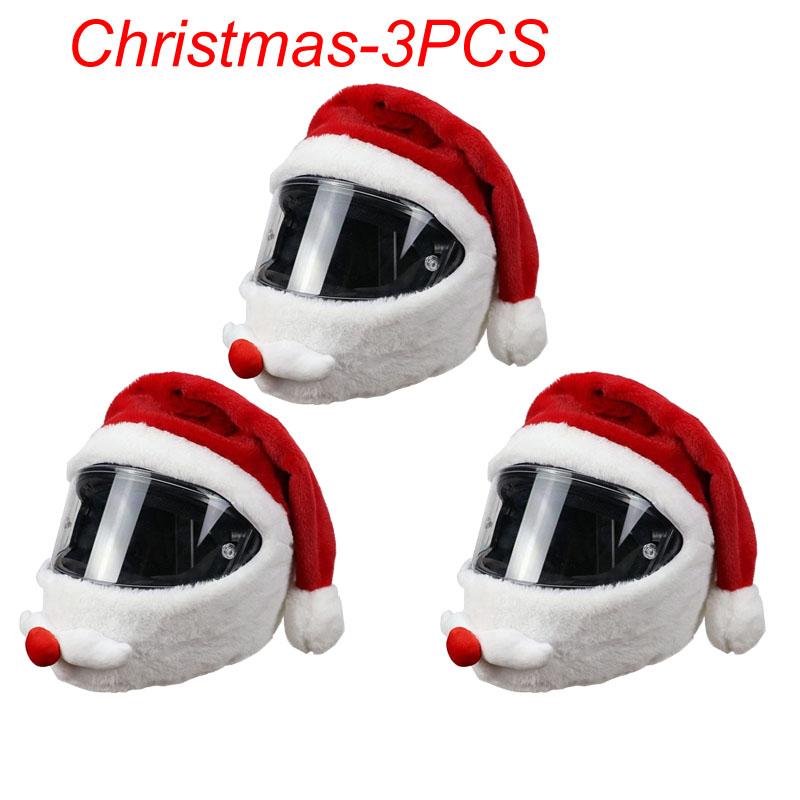Motorcycle Helmet Cartoons Plush Helmet Protective Cover Helmet Full Face Covers For Outdoor Fun Personalized Helmets Christmas