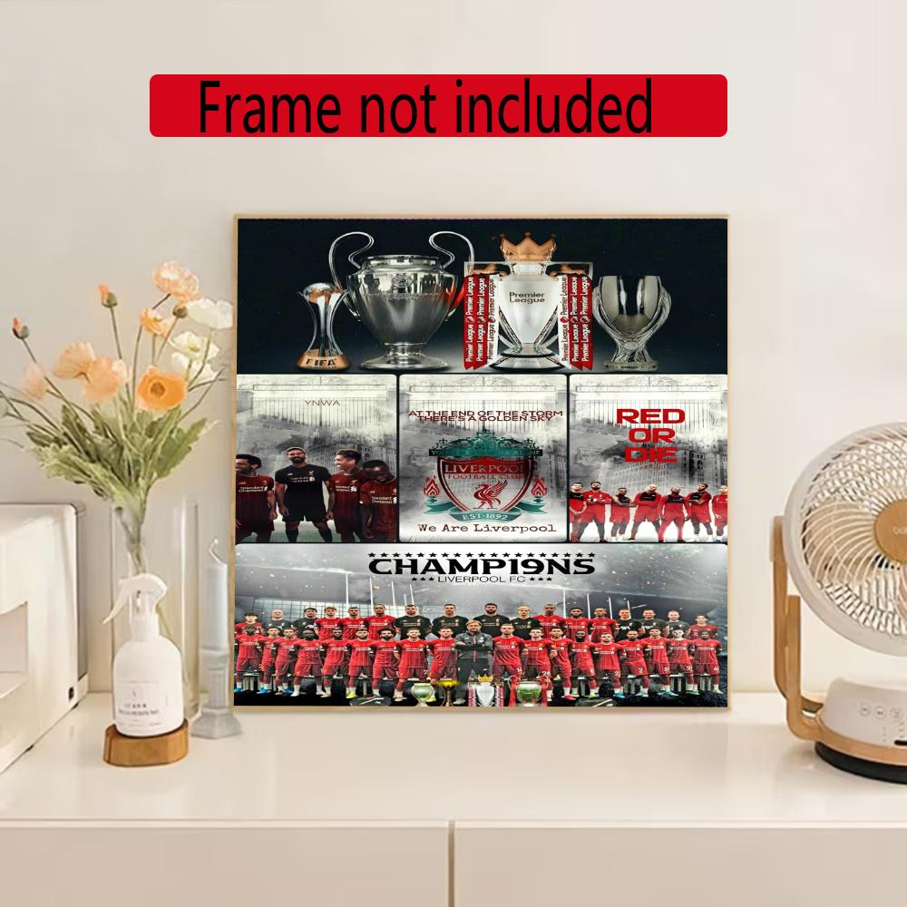 Liverpool Diamond Painting Round Diamond Mosaic Rhinestones Diamond Embroidery Craft Kit Wall Decor Without Frame