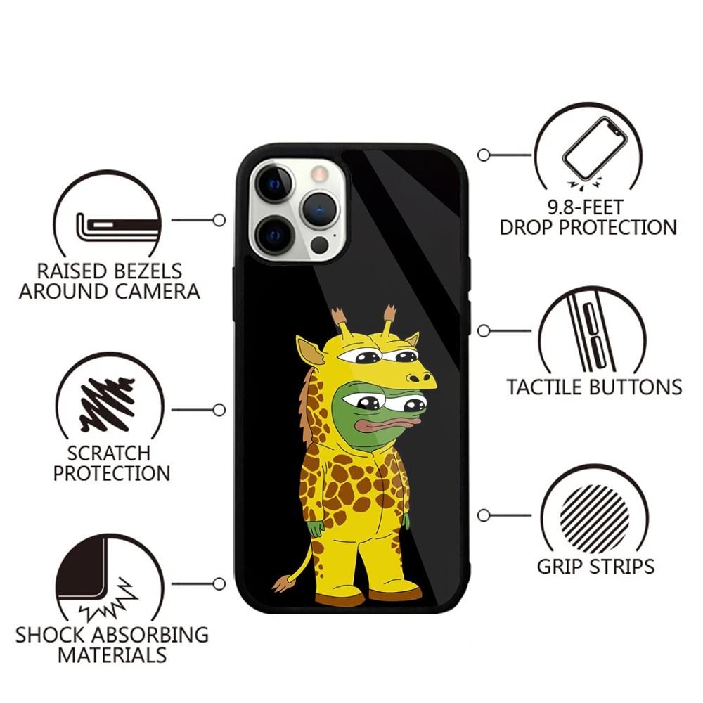 Sad Frog P-Pepe Funny Phone Case For iPhone 16,15,14,13,12,11,Plus,Pro,Max,Mini Magsafe Magnetic Wireless Charging