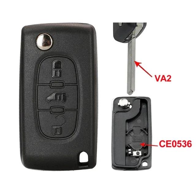 Superkey 10 Pcs Replacement For Peugeot Partner 207 307 308 407 807 For Citroen C2 C3 C5 Berlingo Remote Flip Car Key Shell Case