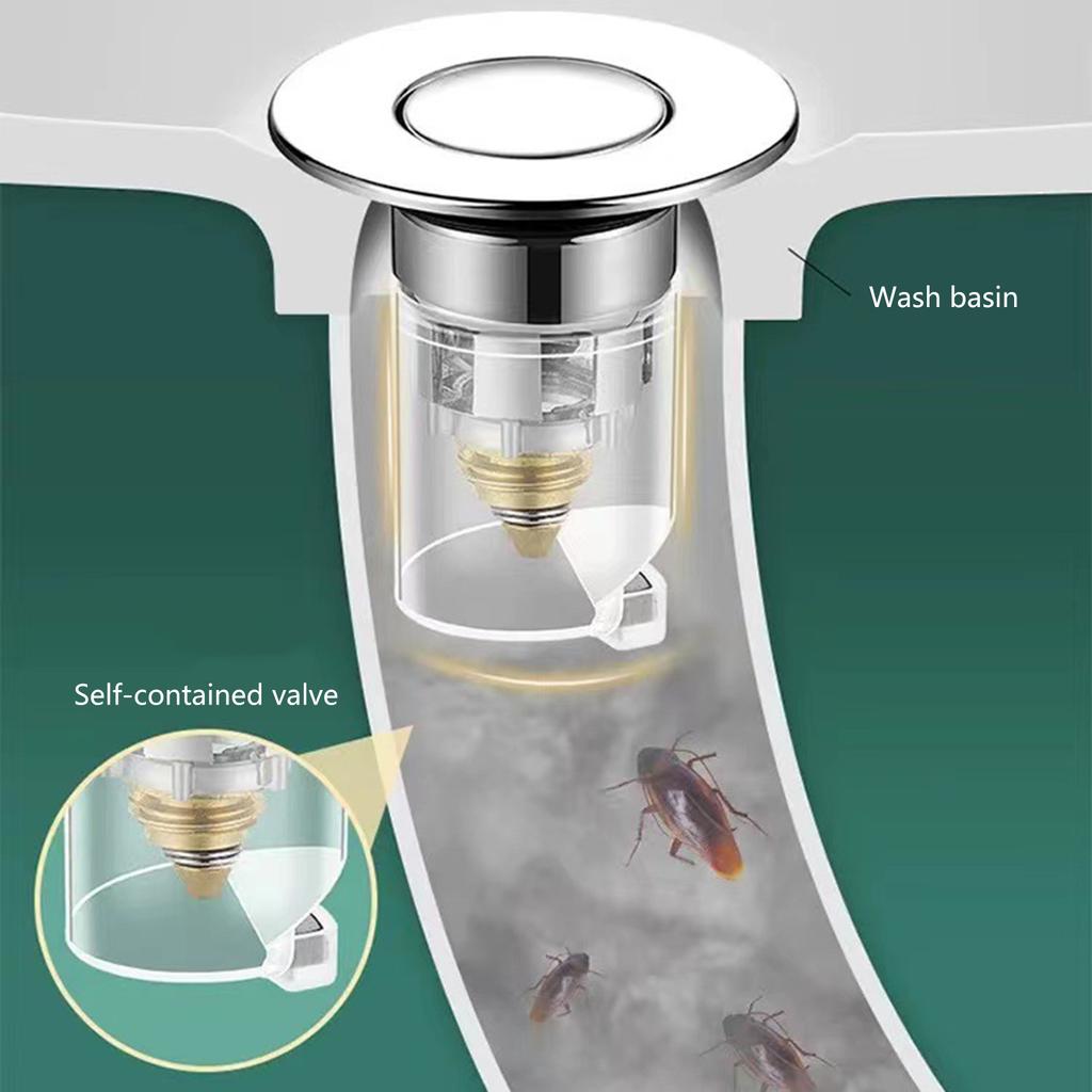 Drain Filter Bounce Cores Bathtub Drain Plug Sink Basins Drain Filter Bathtub Stopper for Bathroom Kitchen Easy Install
