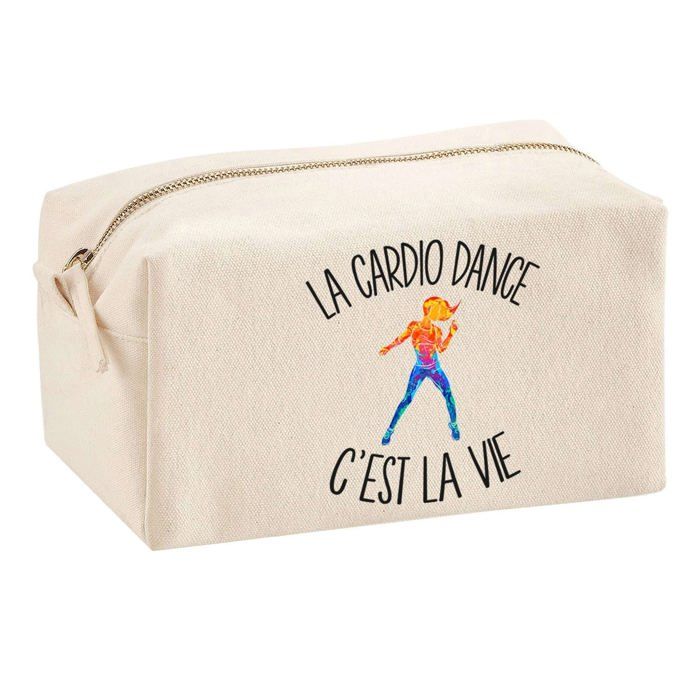 Trousse multifonction Cardio Dance c'est la Vie Cadeau Anniversaire Idée Personnalisé Original | Trousse Scolaire Fournitures Bureau