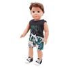 Summer Suit Boy Doll Cloth Short Sleeve 18 Inch Doll Cloth Cute   Boys and Girls