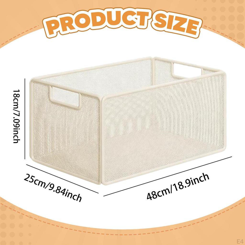 Under Desk Storage Basket Bathroom Cabinet for Crafts Kitchen Bedroom S