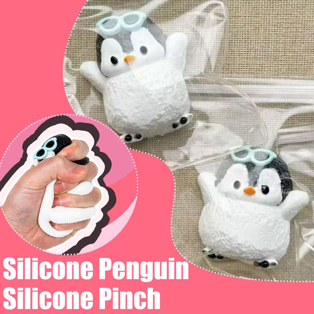 Penguin Silicone Pinching Simulation Food Grade Toys Decompression Handmade Toy Cute Toys Anima G1P3