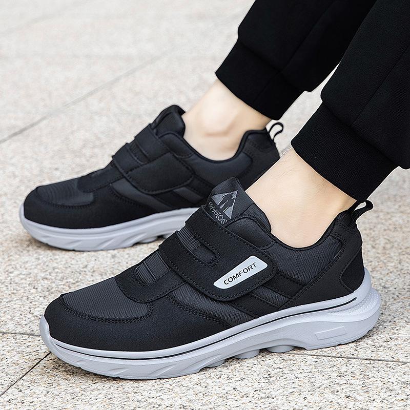 

Обувь для пожилых женщин, осенняя, мягкая подошва, расширенная и утолщенная, для мам, среднего и пожилого возраста, удобная и нескользящая, повседневная, спортивная, прогулочная обувь 36 чёрный