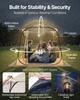 VEVOR Pop up Sports Tent, 1.83x1.83 m Clear Bubble Tent for 2-4 Persons, Waterproof Outdoor Pod with Floor Mat & Top Cover